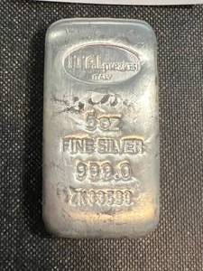 5 TROY OZ .999 FINE SILVER ITALPREZIOSI BAR