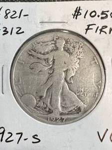 1927-S US WALKING LIBERTY HALF DOLLAR