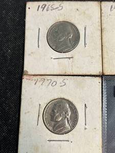 GROUP OF 5 NICKELS 3 JEFFERSON 2 LIBERTY