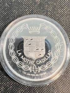1 TROY OZ .999 FINE SILVER CADILLAC ROUND