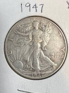 1947 US WALKING LIBERTY HALF DOLLAR