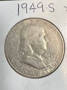 1949-S US FRANKLIN HALF DOLLAR