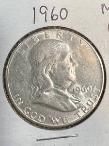 1960 US FRANKLIN HALF DOLLAR