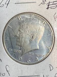 1964 US PROOF KENNEDY HALF DOLLAR