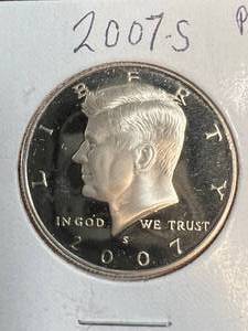 2007-S US PROOF KENNEDY HALF DOLLAR