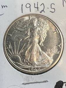 1942-S US WALKING LIBERTY HALF DOLLAR