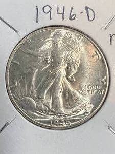 1946-D US WALKING LIBERTY HALF DOLLAR