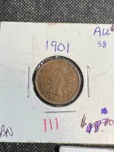 GROUP OF 3 US INDIAN HEAD CENTS 1901 1902 1903