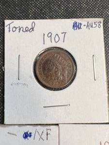 GROUP OF 3 CENTS 1 INDIAN 2 WHEAT