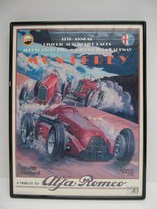 lot 15 image: Framed Vintage 12th Annual Historic Automobile Races Poster - 1985