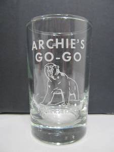 lot 42 image: Old Vintage Advertising Bar Glass Archies GO-GO in Somerset