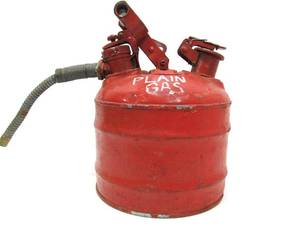 lot 52 image: Interesting Old Industrial Double Sided Safety Can