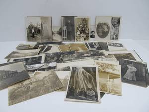 lot 68 image: Large Estate lot of Antique Real Photo Postcards