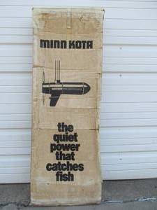 lot 115 image: Nice Working MINN KOTA Model 65MX Trolling Motor wOriginal Box