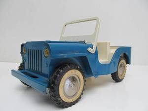 lot 138 image: Vintage 1960s TONKA Blue Metal Jeep