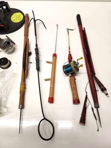 lot 247 image: Nice Estate Lot of Ice Fishing Gear