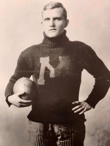 lot 275 image: Framed Vintage Photo Print - Early University of Minnesota Football Player