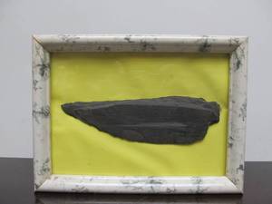 lot 185 image: Native American Stone Knife Blade