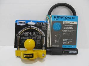 lot 208 image: 2 Brand New Heavy Duty Trailer Hitch Locks