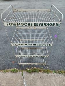 lot 169 image: Vintage 1960s TOM MOORE Beverage Grocery Store Soda Display Rack