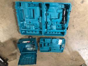 lot 44 image: Lot of Assorted Makita Hard Cases Customer Returns See Pictures