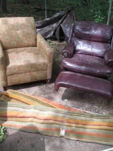 lot 37 image: Abstract Upholstered sitting chair