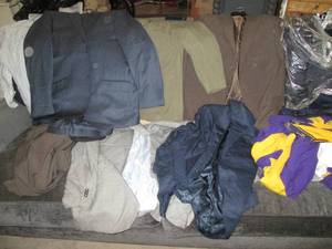 lot 133 image: Lot of mens dress clothes.