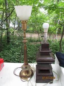lot 165 image: (2) Decorative table lamps