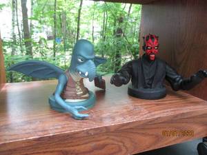 lot 169 image: Pair of (2) Star Wars Themed cup toppers