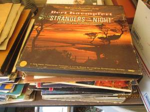 lot 214 image: Stack of vinyl record albums