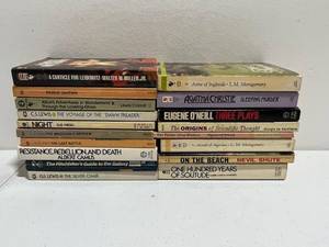 lot 23 image: Lot of Vintage Science Fiction Paperback Books - Lewis Carroll, C.S. Lewis, Albert Camus, Agatha Christie, and More