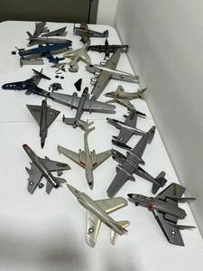 lot 41 image: Large collection of Vintage Military Model Jets and Airplanes