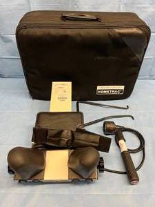 lot 4 image: MSRP $600 SAUNDERS CERVICAL HOMETRAC DELUXE PNEUMATIC SYSTEM HOME NECK TRACTION DEVICE WCASE - GREAT WORKING CONDITION
