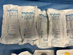 lot 22 image: Large Lot Flexicare BritePro Solo&nbspDisposable Laryngoscope Blades and Handles - Multiple Sizes & Expirations