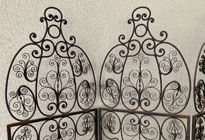 lot 13 image: Amazing Ornate Metal Quad Panel Decor