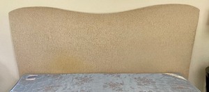 lot 16 image: Custom Upholstered King Bed
