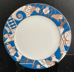 lot 34 image: Philippe Deshoulieres Platter and BIA Demitasse Cups with Saucers