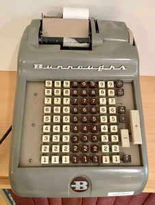 lot 56 image: Vintage Burroughs Adding Machine
