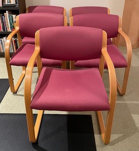 lot 57 image: 5 Vintage Arm Chairs