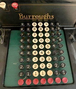 lot 71 image: Vintage Burroughs Adding Machine