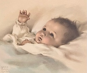 lot 72 image: Vintage Awakening Framed Print by Bessie Pease