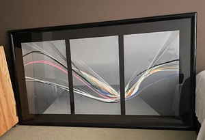 lot 8A image: Very Large Framed Contemporary Art by Elba Alverez