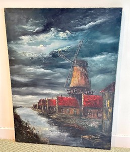 lot 42 image: Original Oil on Canvas Artwork