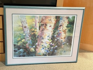 lot 18A image: Rose Edin Framed Watercolor Painting