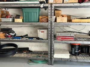 lot 55 image: Metal Garage Shelving
