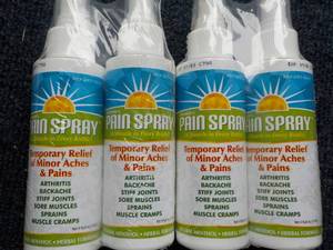 4 - 4 oz Pain Spray...
