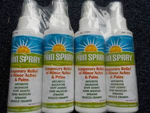 4 - 4 oz Pain Spray...