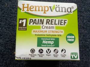 4 oz Hempvana Pain Relief Cream- pa...