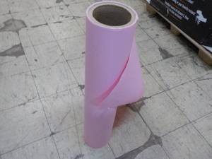 Roll of Pink Paper 34 wide length...