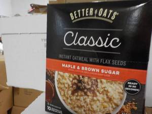 6 boxes 10 pouches each Better Oats...